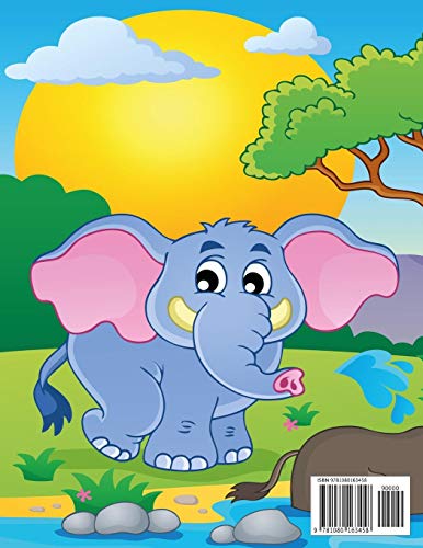African Animals Coloring Book 5,Used