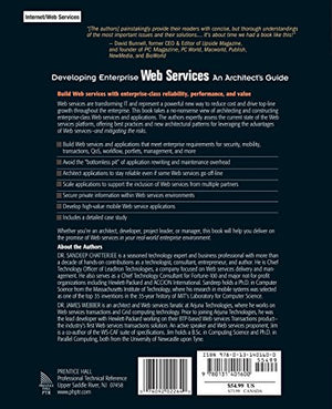 Developing Enterprise Web Services: An Architect's Guide: An Architect's Guide,Used