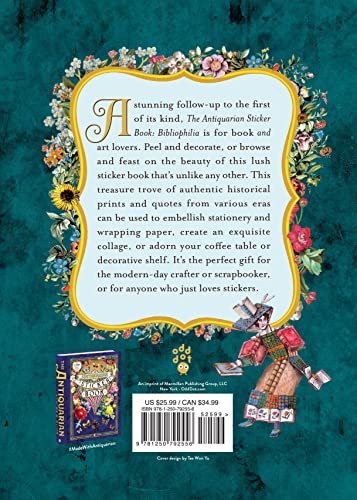 The Antiquarian Sticker Book: Bibliophilia (The Antiquarian Sticker Book Series),New