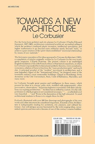 Towards a New Architecture (Dover Architecture),New