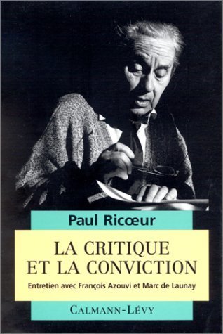 La Critique Et La Conviction,Used
