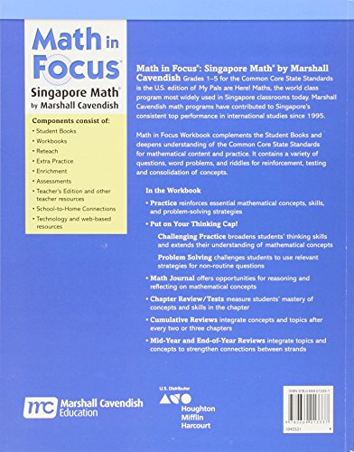 Math in Focus: The Singapore Approach, Workbook 4B,Used