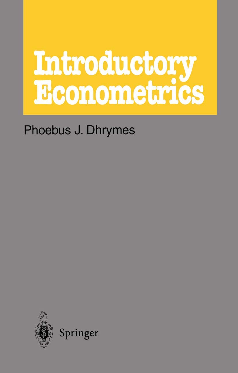 Introductory Econometrics,New