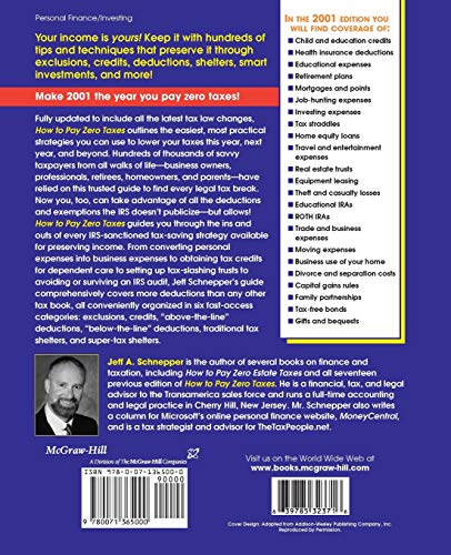 How To Pay Zero Taxes, 2001,Used