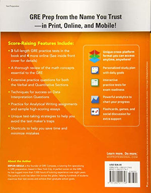 McGrawHill Education GRE 2018 CrossPlatform Prep Course,Used