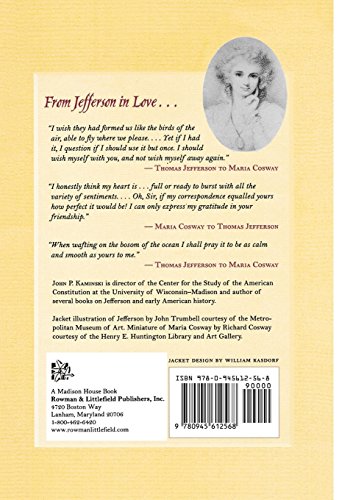 Jefferson In Love: The Love Letters Between Thomas Jefferson And Maria Cosway,Used
