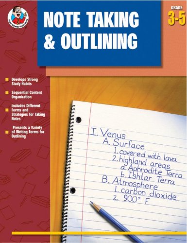 Note Taking & Outlining, Grades 3  5,Used