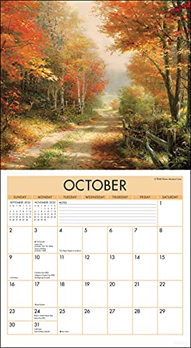 Thomas Kinkade Studios 2022 Deluxe Wall Calendar,Used