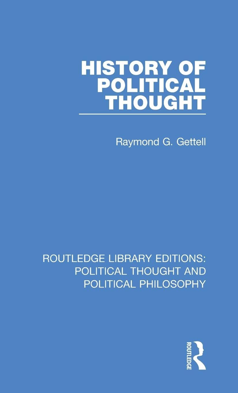 History of Political Thought (Routledge Library Editions: Political Thought and Political Philosophy),Used