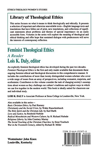 Feminist Theological Ethics: A Reader (Library of Theological Ethics)