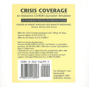 Crisis Coverage  An Interactive CDROM Journalism Simulation,Used