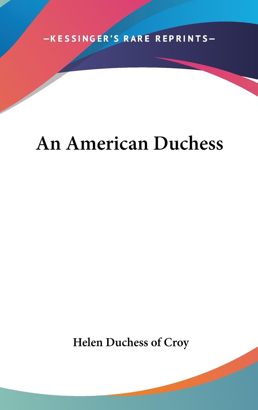 An American Duchess,New
