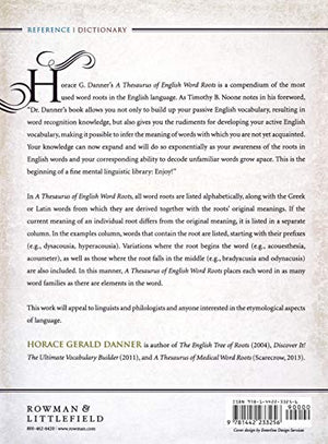A Thesaurus of English Word Roots,Used
