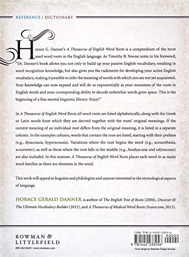 A Thesaurus of English Word Roots,Used