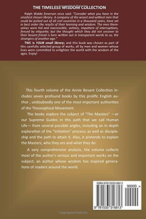 Annie Besant Collection Vol.4. Masters and Disciples (seven books) (Timeless Wisdom Collection),Used