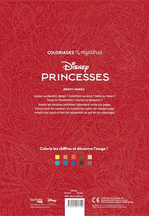 Coloriages mystres Disney  Princesses: Coloriez les chiffres et dcouvrez l'image,New