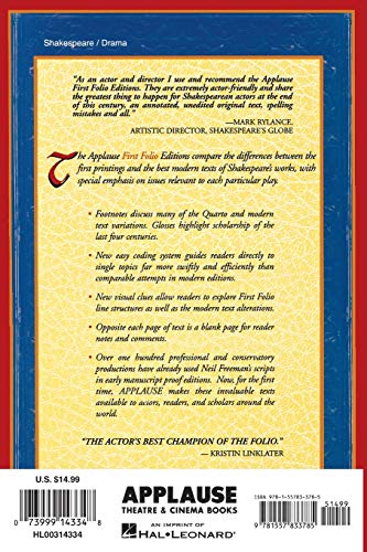 The Tragedie of Hamlet, Prince of Denmarke (Applause Books),New