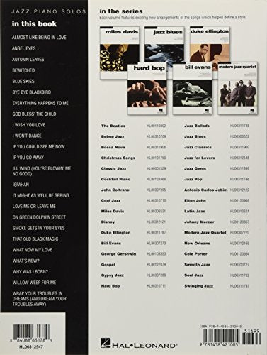 Late Night Jazz: Jazz Piano Solos Series Volume 27 (Jazz Piano Solos, 27),Used
