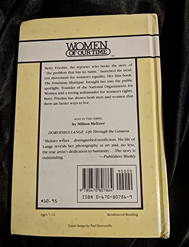 Betty Friedan: A Voice for Women's Rights (Women of Our Time),Used