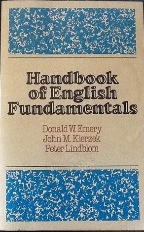 Handbook of English fundamentals,Used