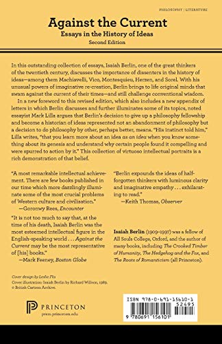 Against The Current: Essays In The History Of Ideas  Second Edition,Used
