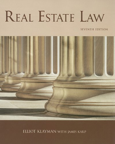 Real Estate Law (REAL ESTATE LAW (KARP, JAMES)),Used