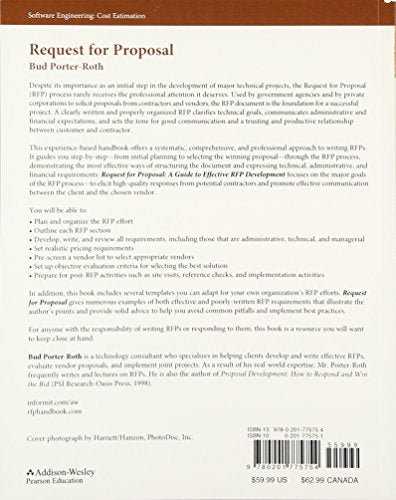 Request for Proposal: A Guide to Effective RFP Development,New
