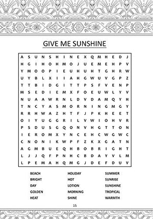 Tropical Coloring Book & Word Search,Used