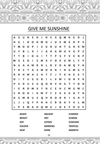 Tropical Coloring Book & Word Search,Used