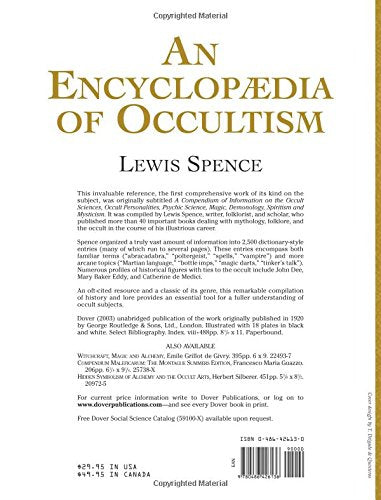An Encyclopaedia of Occultism (Dover Occult),Used