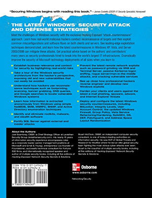 Hacking Exposed Windows: Microsoft Windows Security Secrets And Solutions, Third Edition 3Rd Edition By Scambray, Joel (2007) Pa,Used
