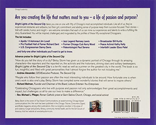 Bright Lights Of The Second City: 50 Prominent Chicagoans On Living With Passion And Purpose,Used