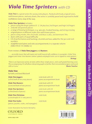 Viola Time Sprinters + CD: A third book of pieces for viola,Used