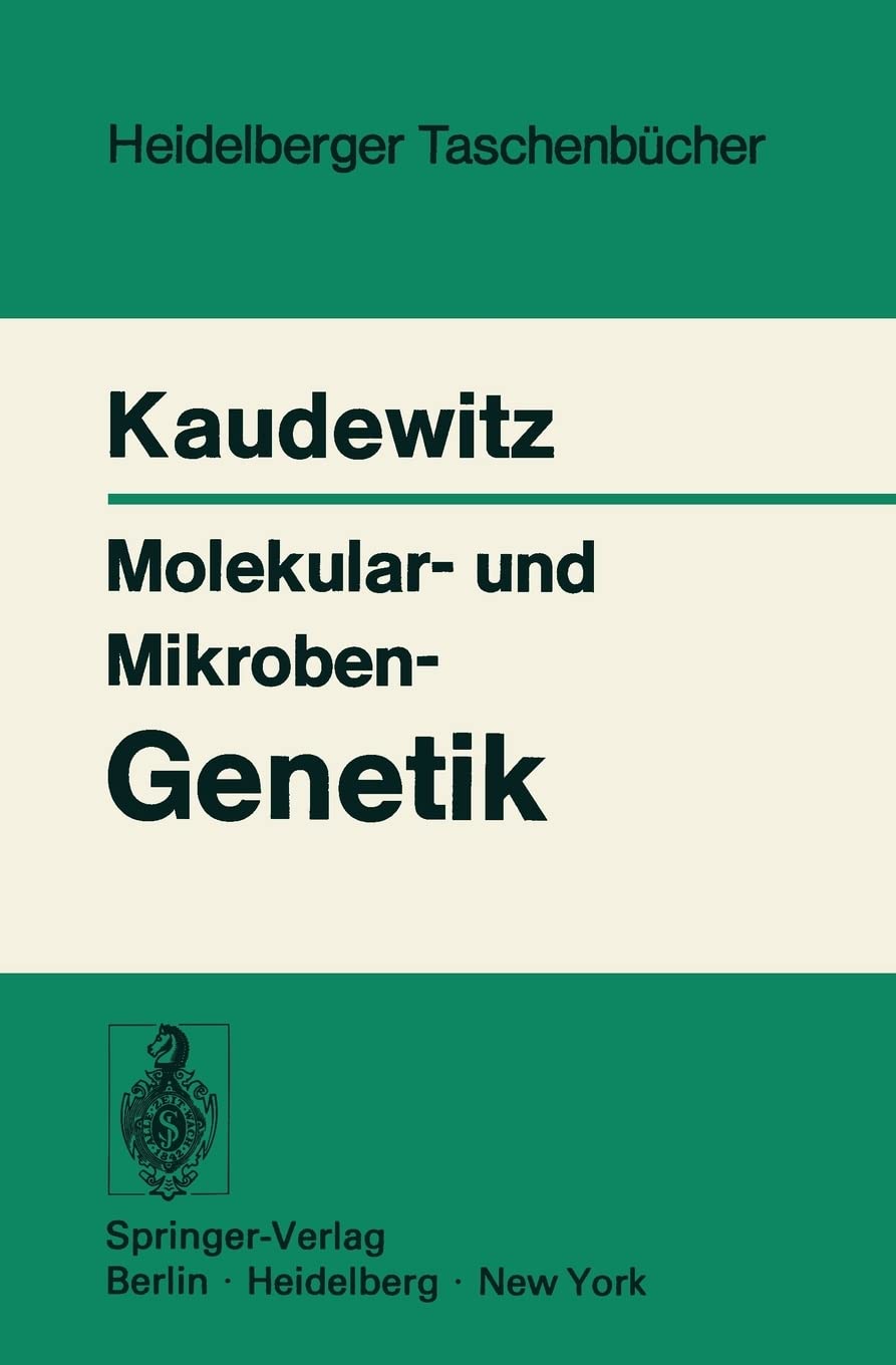 Molekular Und Mikrobengenetik (Heidelberger Taschenbcher, 115) (German Edition),Used