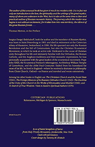 Russian Mystics (Cistercian Studies, CS26) (Volume 26),Used
