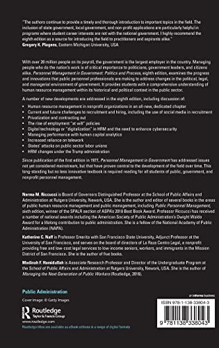 Personnel Management in Government: Politics and Process (Public Administration and Public Policy),Used