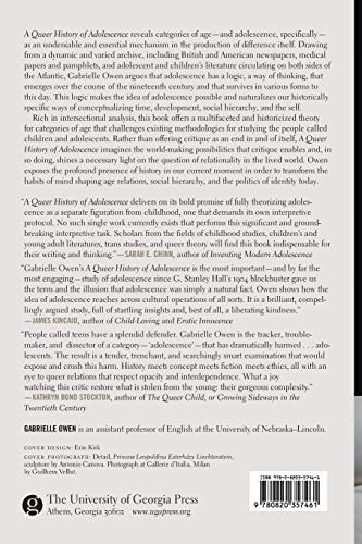 A Queer History Of Adolescence: Developmental Pasts, Relational Futures