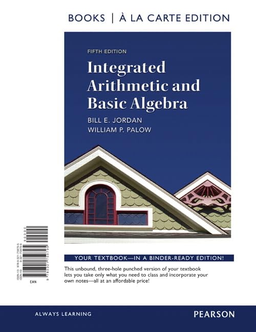 Integrated Arithmetic and Basic Algebra,Used