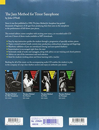 The Jazz Method For Saxophone, Volume 1: Tenor,New