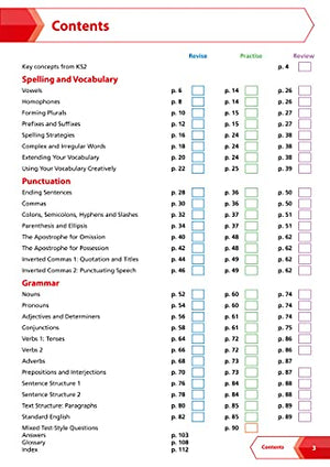 KS3 Spelling, Punctuation and Grammar AllinOne Complete Revision and Practice: Ideal for Years 7, 8 and 9 (Collins KS3 Revisio,Used