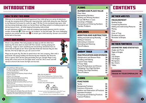 Minecraft Maths Ages 78: Official Workbook (Minecraft Education),Used