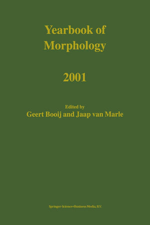 Yearbook of Morphology 2001,Used