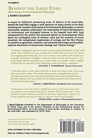 Beyond the Land Ethic: More Essays in Environmental Philosophy (S U N Y Series in Philosophy and Biology),Used