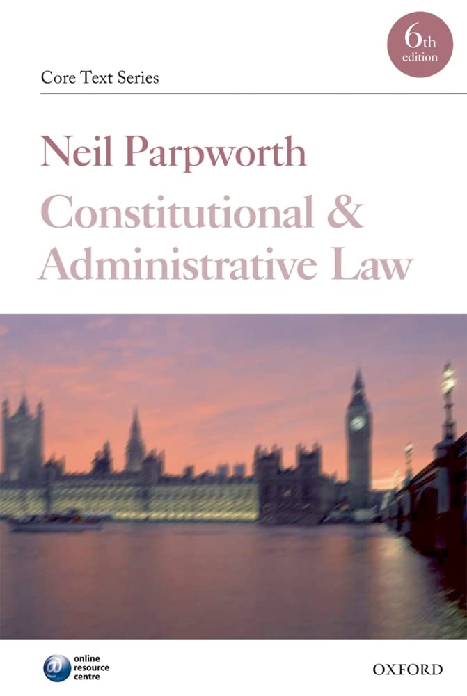Constitutional and Administrative Law (Check info AND delete this occurrence: c CTS t Core Texts Series),Used