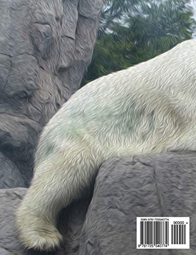 Composition Notebook 100 Graph Pages Polar Bear: 1 Subject Notebook Featuring Polar Bear Oil Portrait,Used