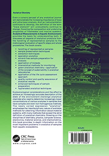 Analytical Measurements in Aquatic Environments (Analytical Chemistry),Used