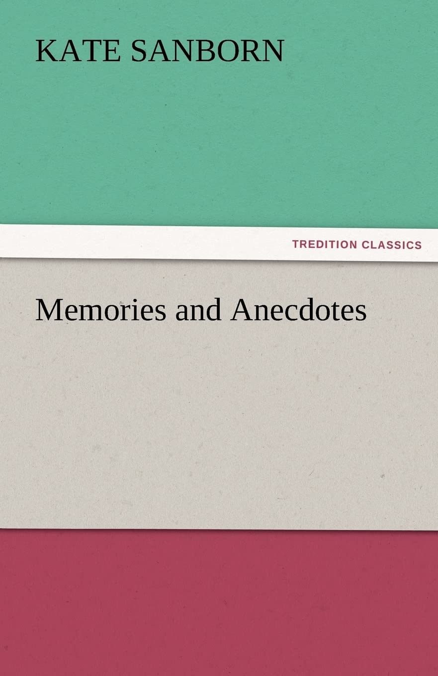 Memories and Anecdotes,Used