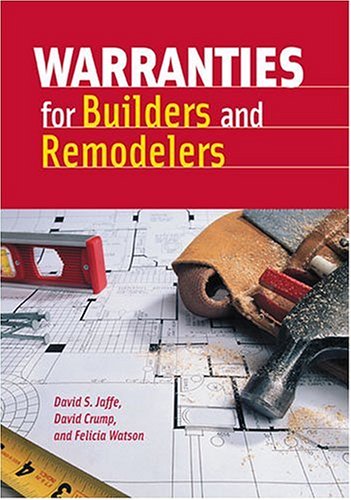 Warranties For Builders And Remodelers,Used