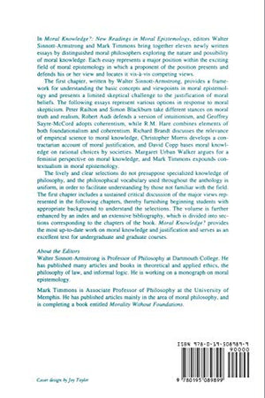 Moral Knowledge?: New Readings In Moral Epistemology,New