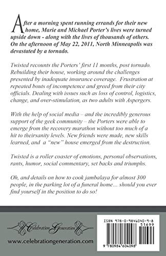 Twisted  A Minneapolis Tornado Memoir,Used